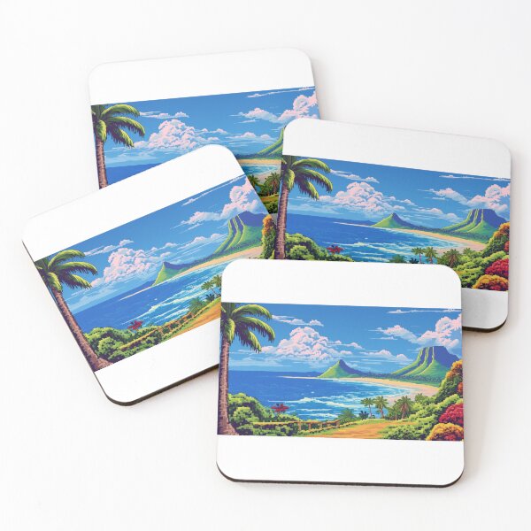 Item preview, Island Pixel Art Beautiful Landscape vol.3 designed and sold by ilomuilo.