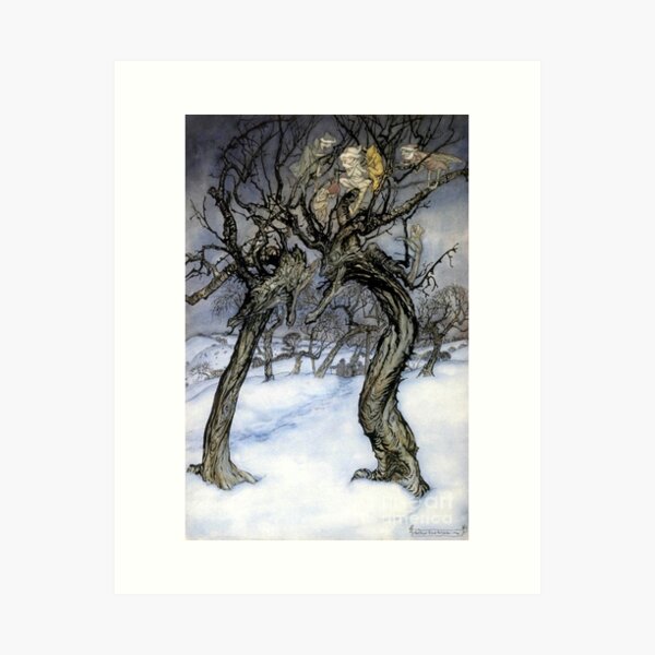 Item preview, Whispering Trees - Arthur Rackham designed and sold by forgottenbeauty.