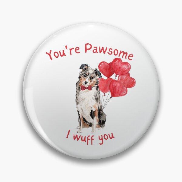 Item preview,  Australian Shepherd Dog My Valentine  designed and sold by beastieboutique.