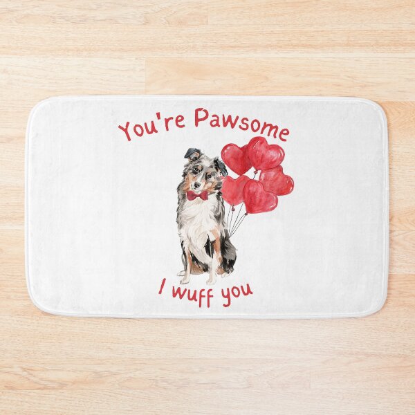 Item preview,  Australian Shepherd Dog My Valentine  designed and sold by beastieboutique.