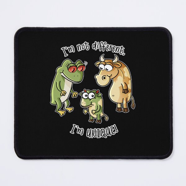 Item preview, A happy family of animals including a frog, a cow and their child! designed and sold by BaldandBold.