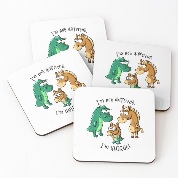 Item preview, A happy family of animals including a crocodile, a horse and their child! designed and sold by BaldandBold.