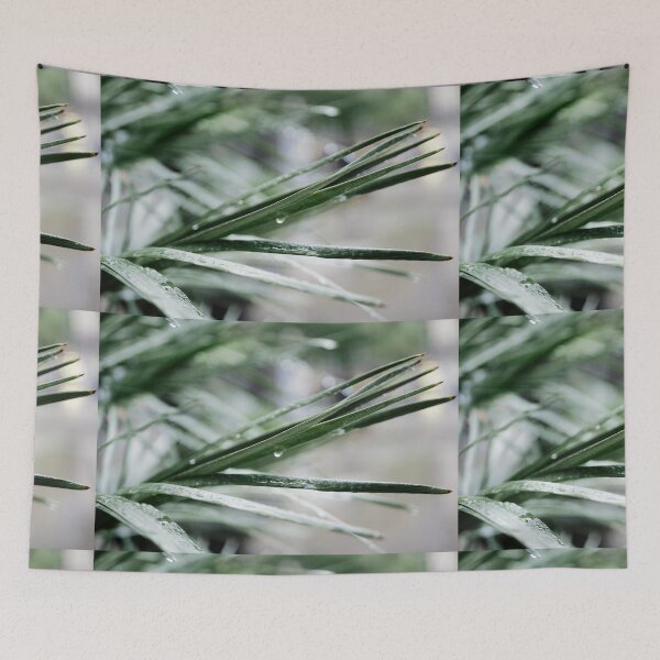 Item preview, water drops on blades of grass designed and sold by rrroza.