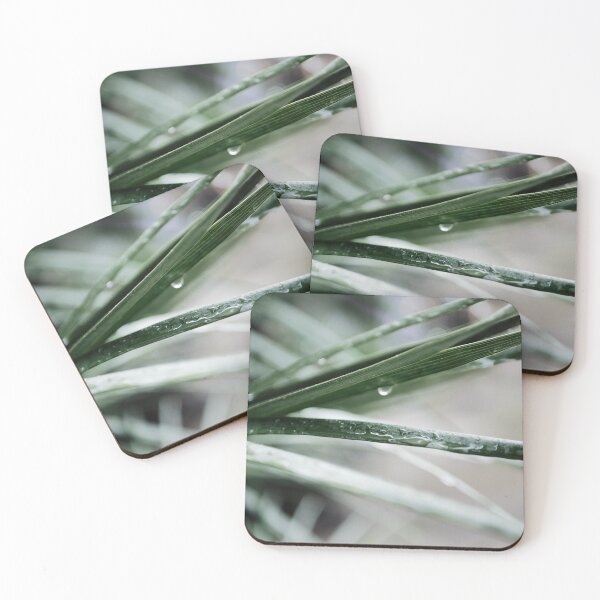 Item preview, water drops on blades of grass designed and sold by rrroza.