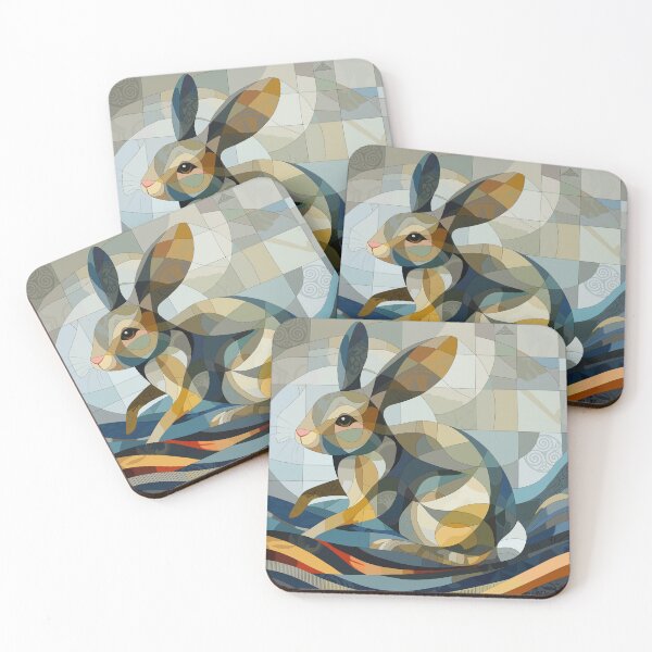 Item preview, Rabbit in a Blue Field designed and sold by mythnomer.
