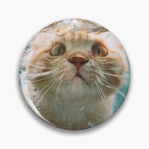 Item preview, underwater summer cat serenity designed and sold by YayaPrintable.