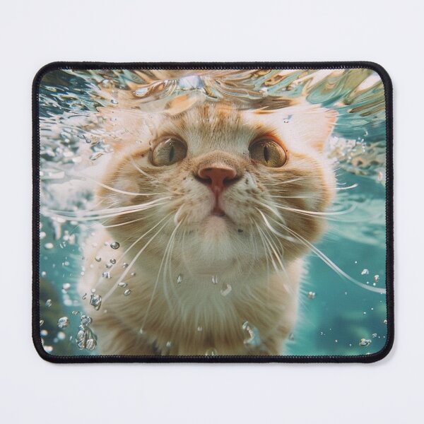 Item preview, underwater summer cat serenity designed and sold by YayaPrintable.