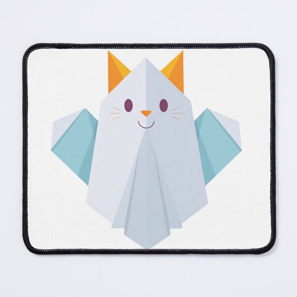 Item preview, cute origami ghost cat designed and sold by EULALIA Twarog.