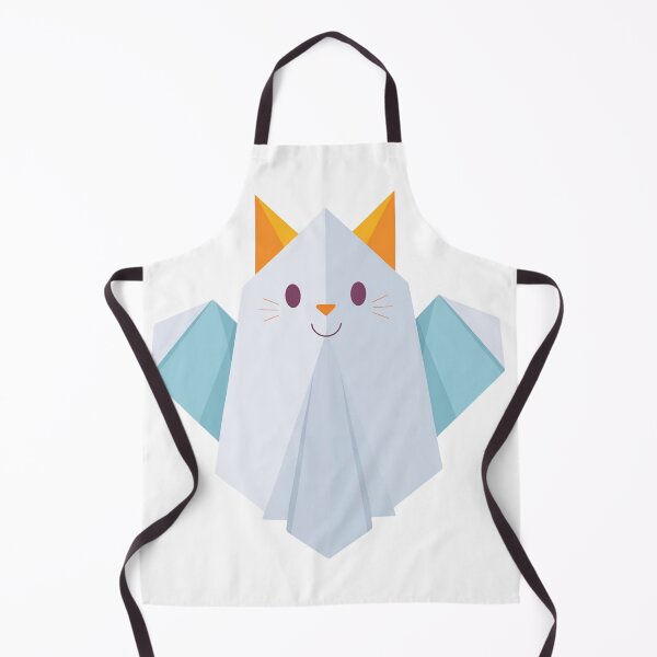 Item preview, cute origami ghost cat designed and sold by EULALIA Twarog.
