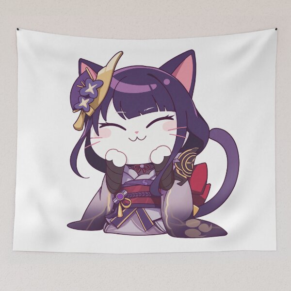 Item preview, Raiden Shogun Cat designed and sold by SchellStation.