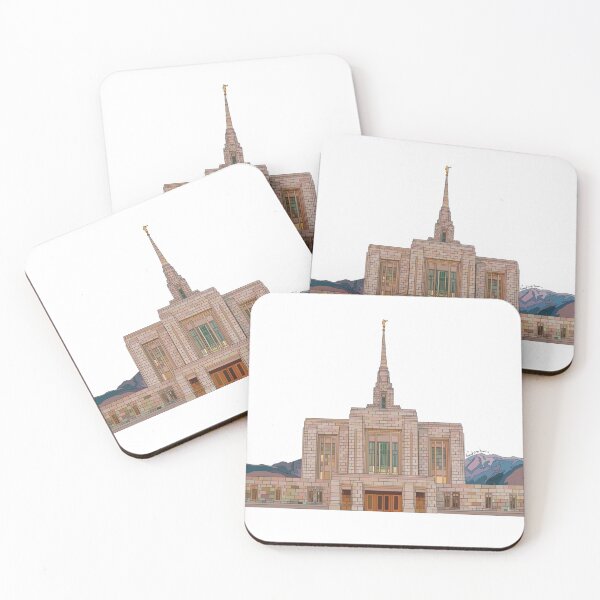 Item preview, Ogden Utah Temple (with mountains) designed and sold by HannahJaynVanderwerff.
