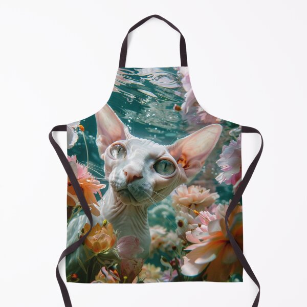 Item preview, underwater summer cat serenity designed and sold by YayaPrintable.