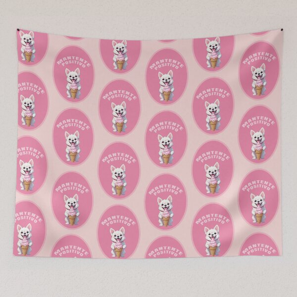Item preview, cute doggo ice cream lovers stay positive. designed and sold by La Loca.