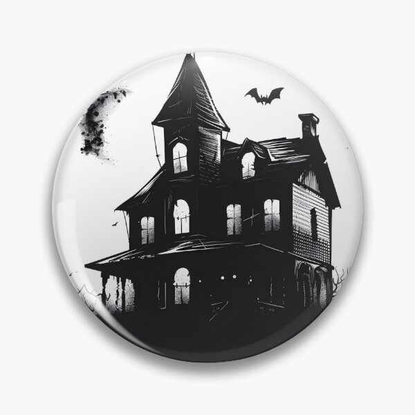 Item preview, Dark Haunted House with Bats designed and sold by CheonjaeDesigns.