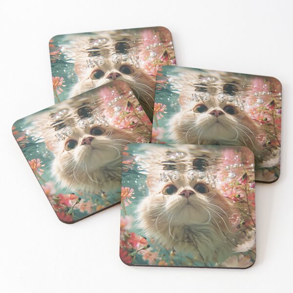 Item preview, underwater summer cat serenity designed and sold by YayaPrintable.