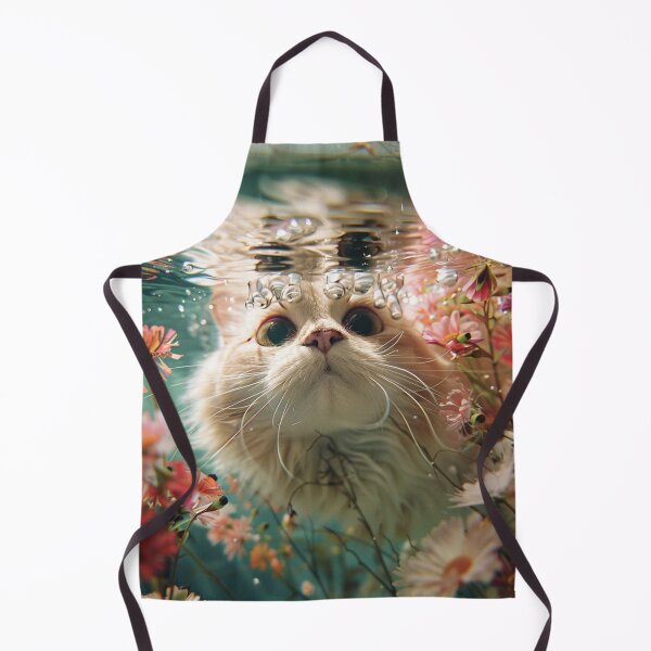 Item preview, underwater summer cat serenity designed and sold by YayaPrintable.