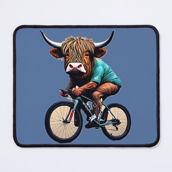 Aperçu de l'œuvre La vache cycliste créée et vendue par Zenvo.