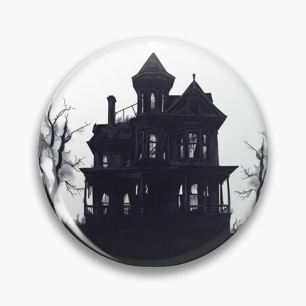 Item preview, Dark Haunted House with Dead Trees designed and sold by CheonjaeDesigns.