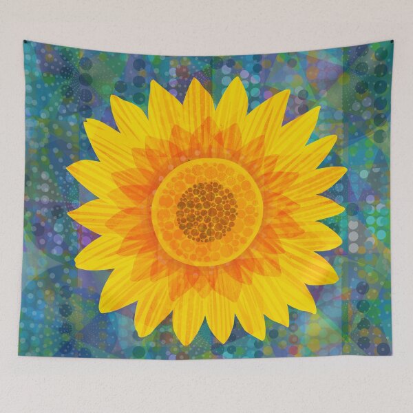 Item preview, Sunflower in Summer - textured illustration by Cecca Designs designed and sold by Cecca-Designs.