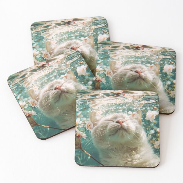 Item preview, underwater summer cat serenity designed and sold by YayaPrintable.