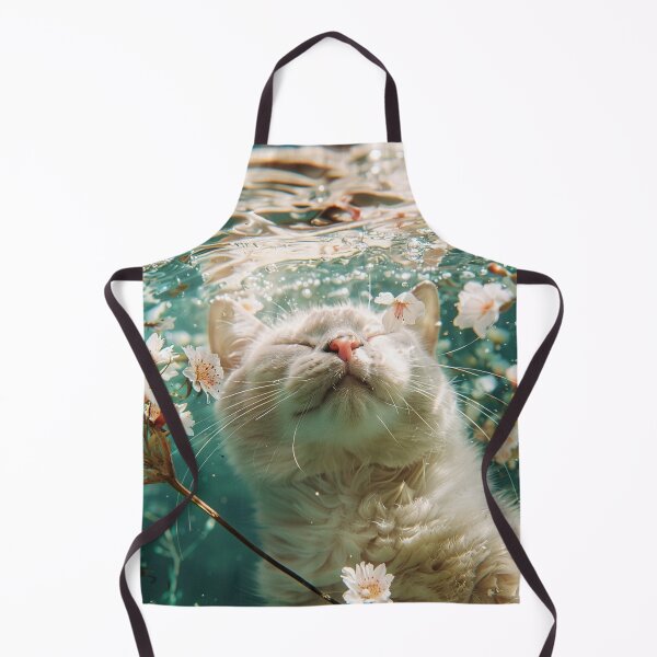 Item preview, underwater summer cat serenity designed and sold by YayaPrintable.