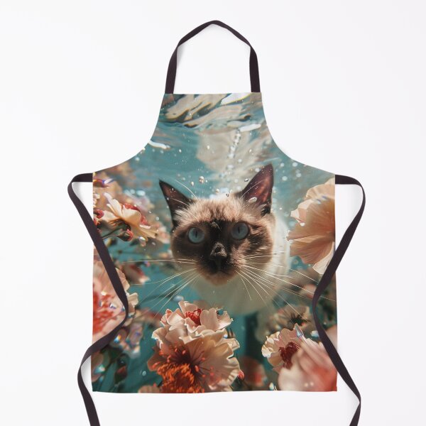 Item preview, underwater summer cat serenity designed and sold by YayaPrintable.