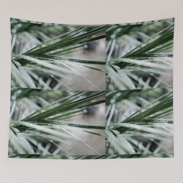 Item preview, water drops on blades of grass designed and sold by rrroza.