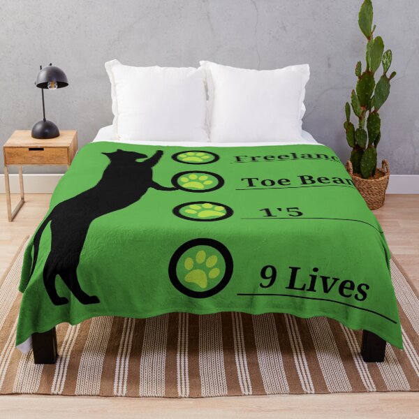 Item preview, Freelance, Toe Beans, 1'5, 9 Lives (Green BG) designed and sold by SillyFun.