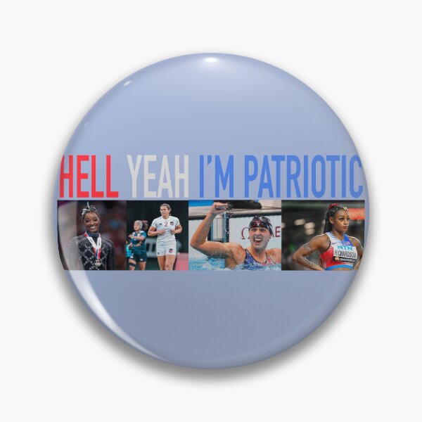 Item preview, Hell yeah I’m Patriotic Olympians  designed and sold by OctagonGlasses.