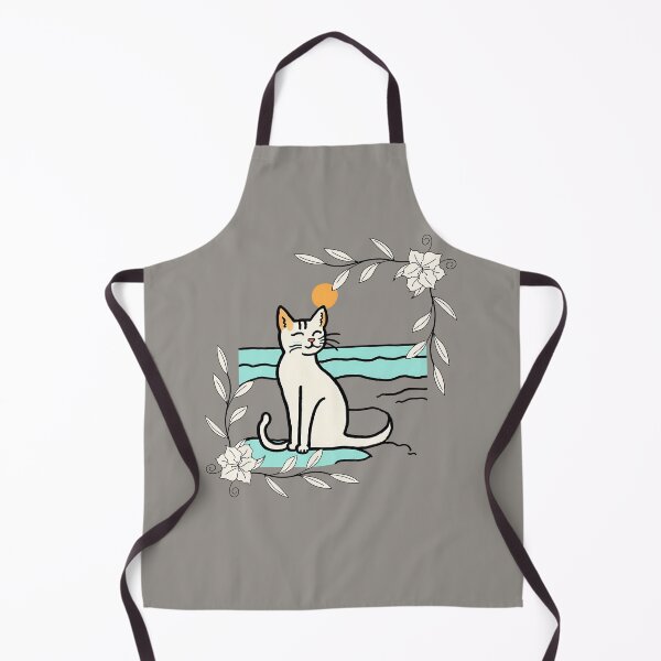 Item preview, CAT ON THE BEACH, CAT, BEACH designed and sold by GOLDENGARDENART.