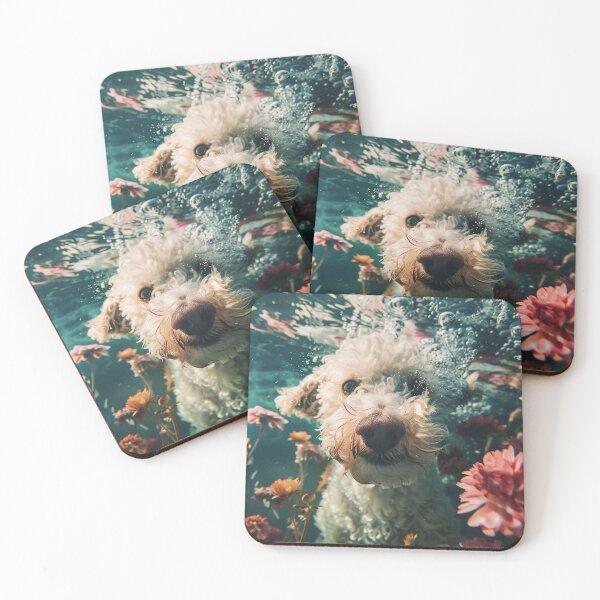 Item preview, underwater summer dog serenity designed and sold by YayaPrintable.