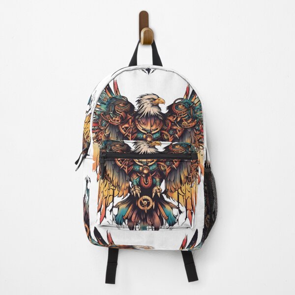 Item preview, Multi Coloured tattoo steam punked Golden Eagle design - 2 on White background designed and sold by Elizabeth-Banks.