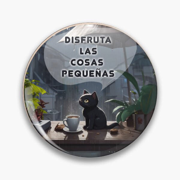 Item preview, Enjoy The Little Things Black Kitty Looking at the Rain Tee Shirt designed and sold by La Loca.