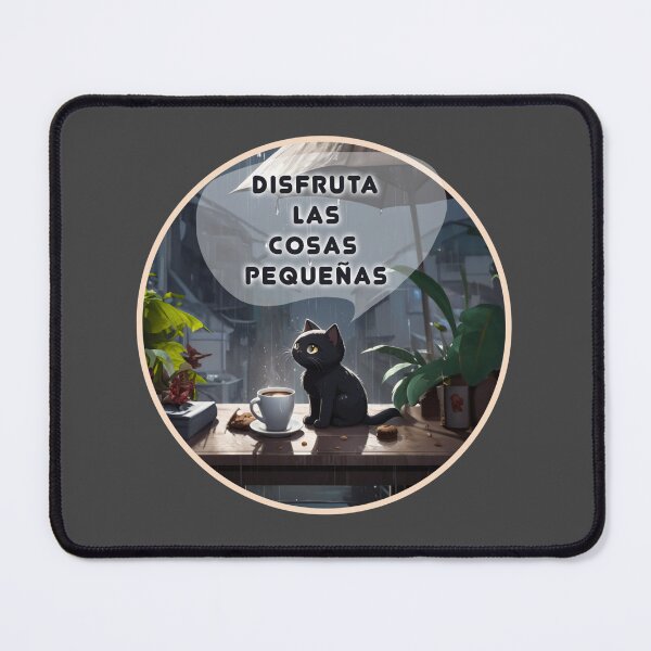 Item preview, Enjoy The Little Things Black Kitty Looking at the Rain Tee Shirt designed and sold by La Loca.