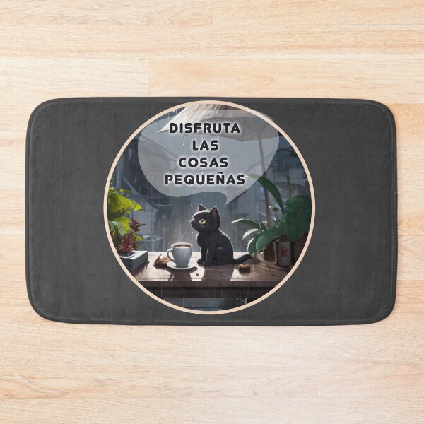 Item preview, Enjoy The Little Things Black Kitty Looking at the Rain Tee Shirt designed and sold by La Loca.
