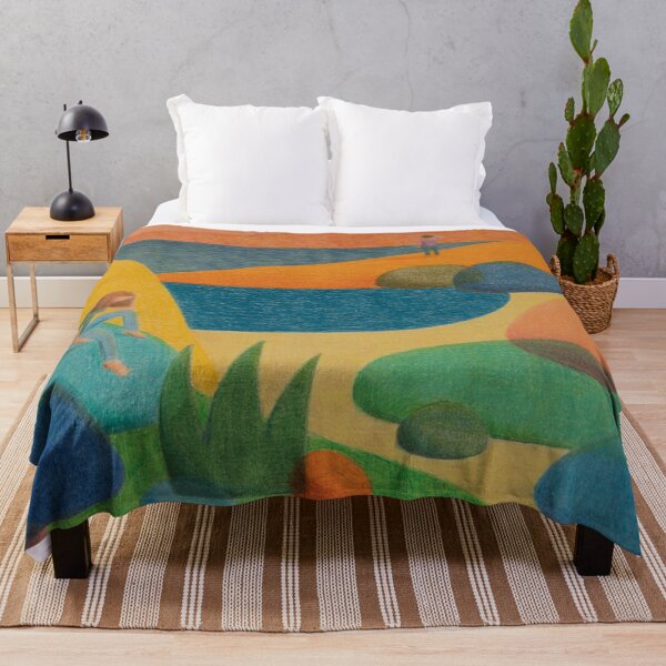 Item preview, Self-absorbed at the Beach - colour pencil drawing  designed and sold by HoneyRenard.
