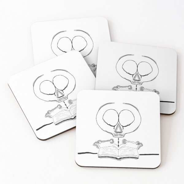 Item preview, Ghost doodle cartoon reading novel in bookstore /Halloween  designed and sold by nongsao4.
