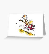 Calvin and Hobbes Greeting Card