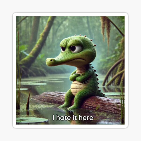 I Hate it Here Sticker