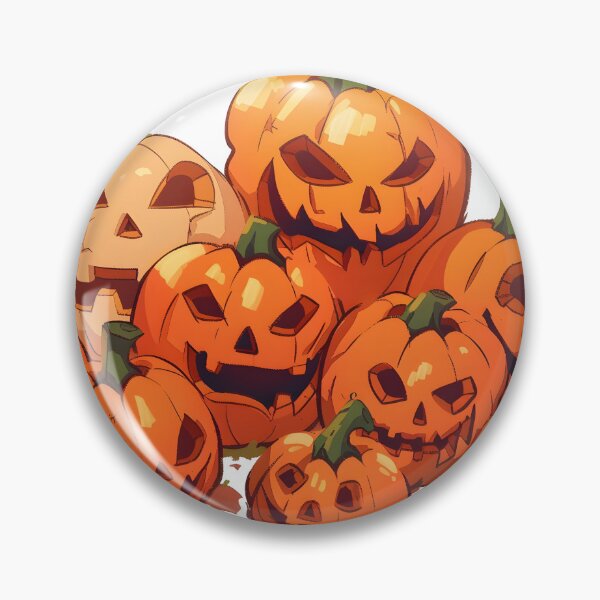 Item preview, Cluster of Creepy Jack-O-Lanterns designed and sold by CheonjaeDesigns.