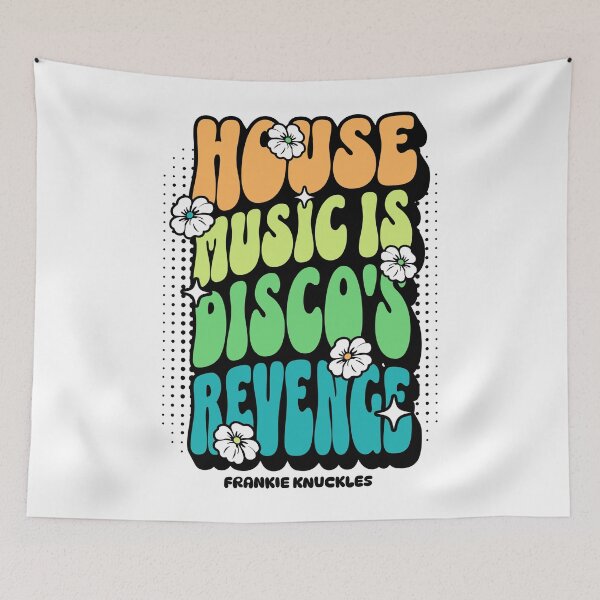 Item preview, HOUSE MUSIC  - Disco's Revenge 4 (black/orange/lime) designed and sold by Discothreadz.