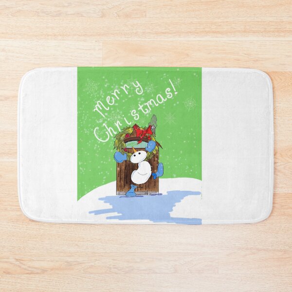 Item preview, Snowman Hangs a Christmas Wreath designed and sold by Albin1961.