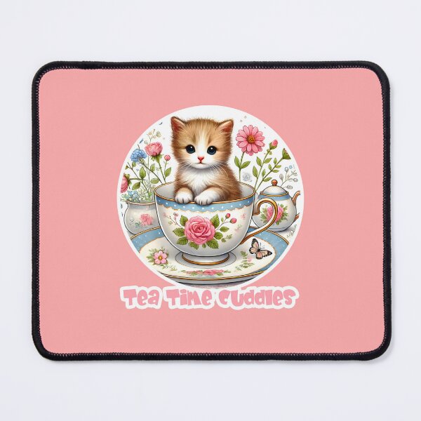 Item preview, Tea Time Cuddles - Adorable Kitten in Teacup designed and sold by AmvaDesigns.