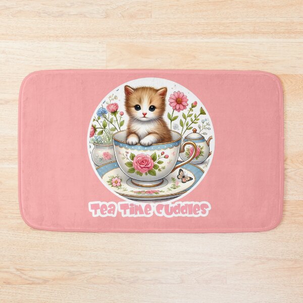 Item preview, Tea Time Cuddles - Adorable Kitten in Teacup designed and sold by AmvaDesigns.