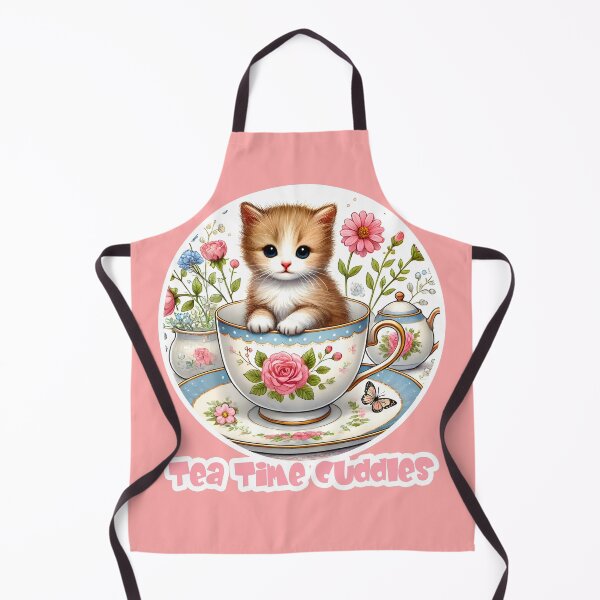 Item preview, Tea Time Cuddles - Adorable Kitten in Teacup designed and sold by AmvaDesigns.