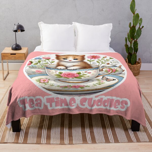 Item preview, Tea Time Cuddles - Adorable Kitten in Teacup designed and sold by AmvaDesigns.