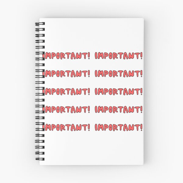 Item preview, important ! #1 | easy notebook stickers pack of 10 designed and sold by gammye.