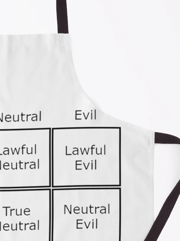 Thumbnail 3 of 6, Apron, Alignment Chart designed and sold by FanWare.