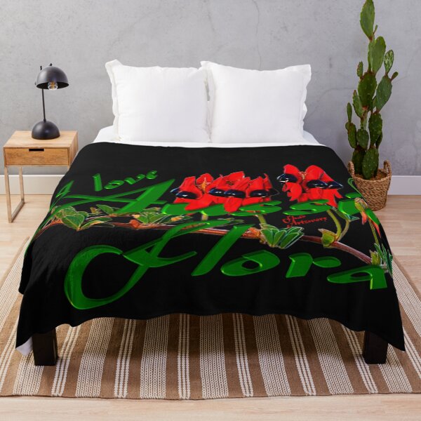 Item preview, I Love Aussie Flora - Sturt Desert Pea designed and sold by Fluid Artzworx.