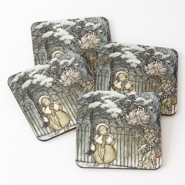 Item preview, Mamie and the Chrysanthemum - Arthur Rackham for Peter Pan designed and sold by forgottenbeauty.